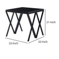 thumbnail image 5 of Contemporary Style Metal End Table with Geometric Base in Black, 5 of 5