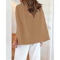 thumbnail image 4 of Dellytop Womens Casual Cape Open Front Split Sleeve Blazer Jacket, 4 of 4