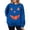 Blue, variant on Halloween Sweatshirt for Women Crewneck Pullover Sweatshirt for Work Travel Long Sleeve Solid Top Modern Casual Comfort Clothing for Winter White S