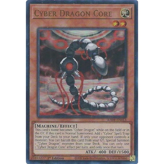 YuGiOh Quarter Century Stampede Ultra Rare Cyber Dragon Core RA04-EN013