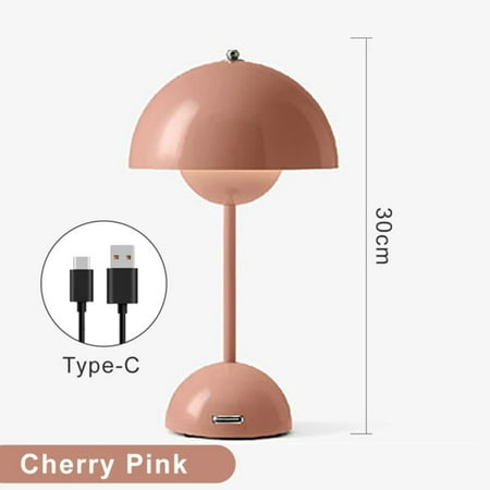 

CHNGYJC Simple Modern Mushroom Flower Bud Rechargeable LED Table Lamps Touch Night Light Ideal for Desk Night Bedroom and Dining Room Decoration