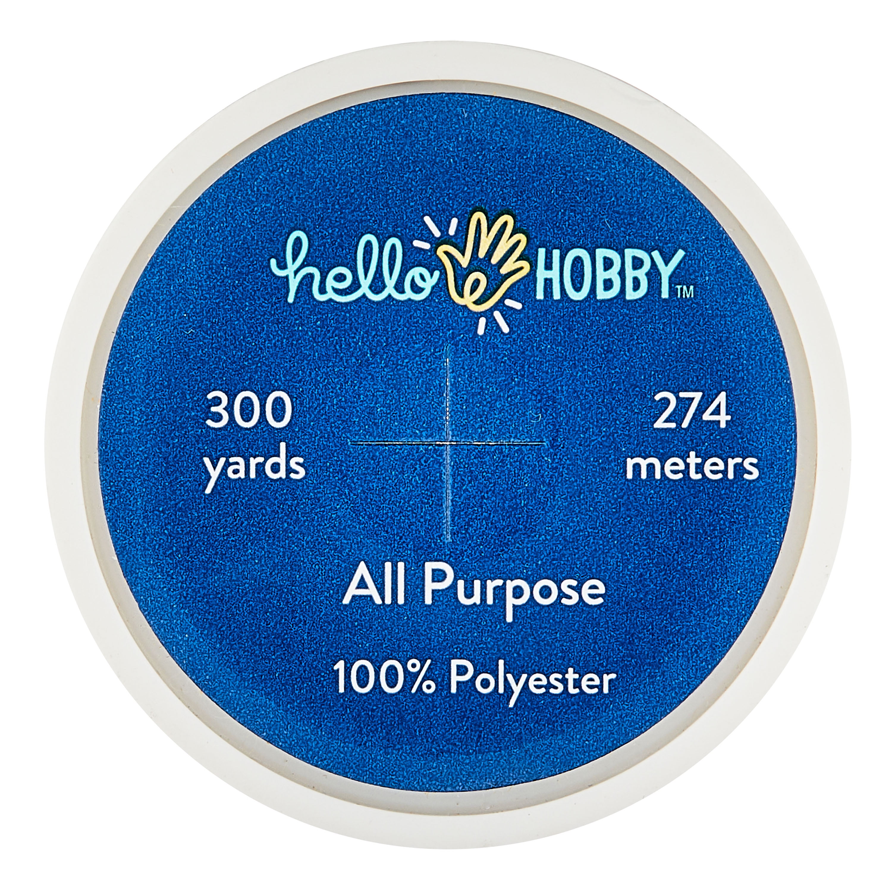 Hello Hobby Bright Orange 100% Polyester All Purpose Thread, 300 Yards