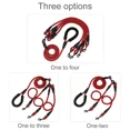 thumbnail image 3 of Reflective Multi-Dog Leash, 2/3/4 Way No Tangle Dog Walking Leash With Padded Handle, Zinc Alloy Connector For Small Medium Large Dogs, Training Lead (Select Size), 3 of 6
