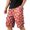 Red, variant on GrmtClth Halloween print shorts for men Spooky Pumpkin Casual Short Pants Quick Dry Adjustable Drawstring Utility Short Trousers Outdoor Fun Party Clothing Dark Gray L