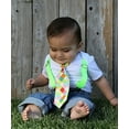 thumbnail image 2 of Noah's Boytique Baby Boy Clothes With Tie Neon Green Suspenders and Colorful Tie 12-18 Months, 2 of 3