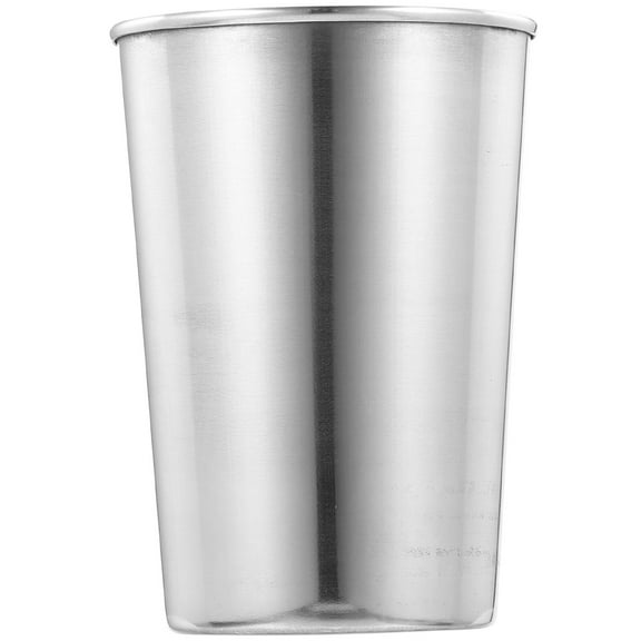 Kesenlong stainless steel cups Stainless Steel Bathroom Toothbrush Tumbler Cup Home Water Cup Beverages Beer Cup (Silver, 180ml)