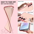 thumbnail image 6 of Compatible with Samsung Galaxy A55 5G Case Cute Luxury Plating Design for Women Girly, Soft TPU Shockproof Reinforced Corners Protective Phone Case for Galaxy A55 5G 6.6", Pink, 6 of 12