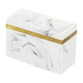 thumbnail image 1 of Organizador de baño con 2 ranuras para cepillos de dientes, organizador multifuncional para maquillaje Blanco, 1 of 9
