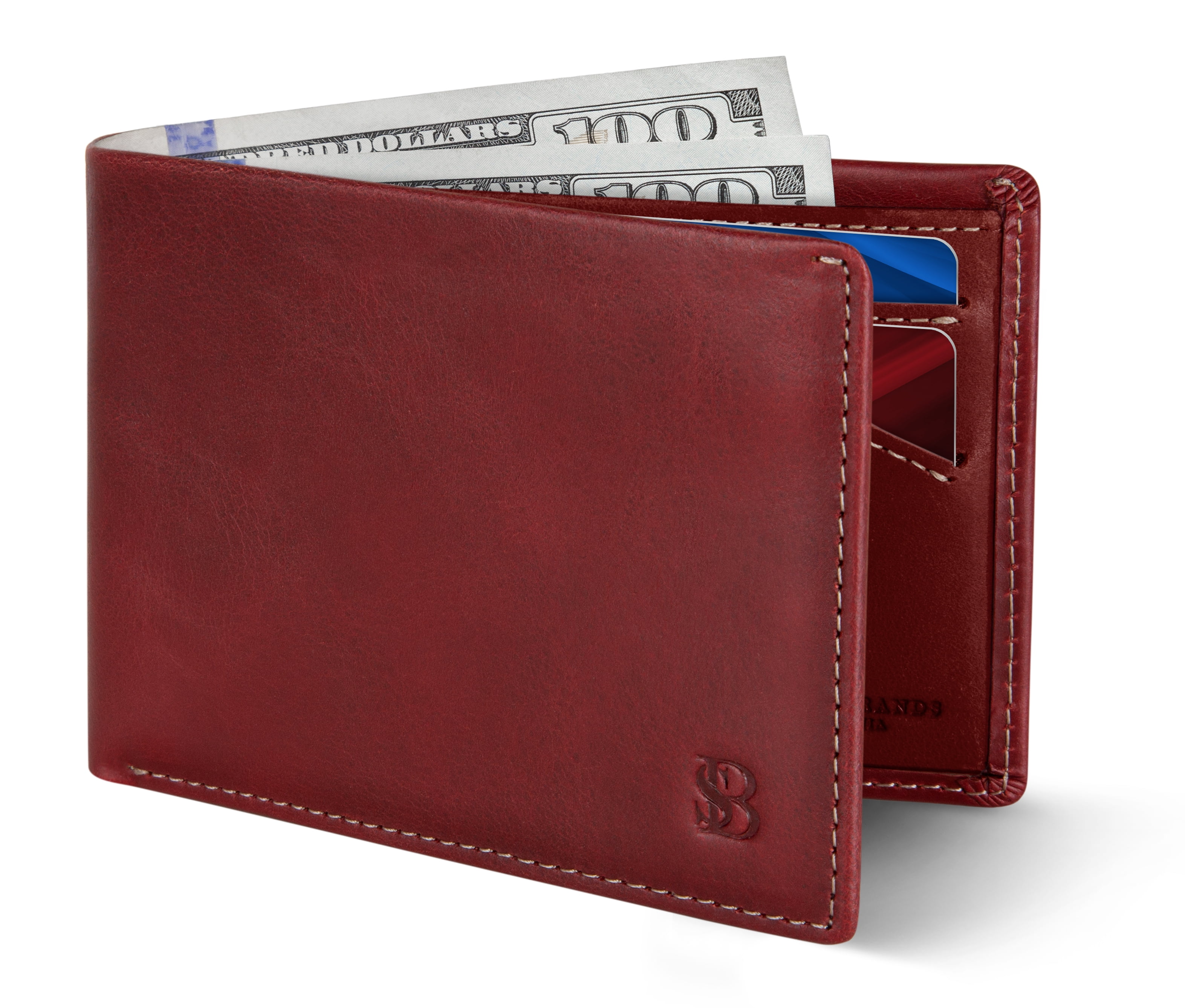 Genuine Dickies Men's RFID Genuine Leather Trifold Wallet with