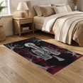 thumbnail image 2 of ODIKA 5'x7' Washable Area Rug Haunted Horror Eerie Spooky Gothic Border Mansion Bats Halloween Flowing Dynamic for Small Living Room, Bedroom, Easy Care, Non-Shedding, Pet Friendly, 2 of 7
