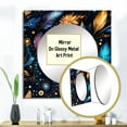 thumbnail image 3 of Designart "Galactic Wanderer III" 0 Square Mirror For Wall Decor - Large Blue Square Printed Wall Mirror Art - Square Bohemian Mirror - Wall Mounted Square Large Mirror, 3 of 5