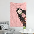 thumbnail image 6 of Kamado Nezuko Tapestry Dorm Decor Wall Hanging Tapestries Window Curtain Picnic Mat Beach Blanket 60x40 Inch, 6 of 9