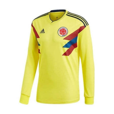 adidas Colombia Home Stadium Jersey World Cup Russia 2018 [Long Sleeve] (2XL)