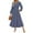 Blue, variant on Cyber**Monday ChaoHeng Fall Dresses for Women Women's Elegant Casual Long Sleeve Round Neck Shift Dress