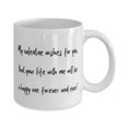 thumbnail image 2 of Love Husband Gifts, My valentine wishes for you, that your life with me will be a happy one!, Valentine's Day 15oz Mug For Husband, 2 of 2