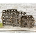 thumbnail image 1 of CWI Gifts Natural Square Tobacco Baskets w/Jute Handles 3/Set, Multi, 1 of 4