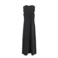 thumbnail image 1 of AP nuevo 2025, otoño, vestido vaquero sin mangas para mujer, cárdigan tejido negro, estilo de moda, 1 of 5