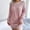 Pink, variant on TopLLC Long Sleeve Off-The-Shoulder Dress Women's Fashion Solid Color Cutout One-Line Neck Long-Sleeve Pullover Dress Women Blouse