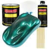 Restoration Shop - Dark Teal Metallic Acrylic Enamel Auto Paint, Complete Gallon Paint Kit, Single Stage High Gloss