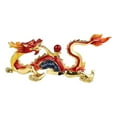 thumbnail image 3 of kowaku Dragon Figurine, Chinese Dragon Statue, Collectible Fengshui Statue, New Year Dragon Sculpture for Cabinet, Office, New Year Gifts Red abd Gold, 3 of 9