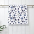 thumbnail image 5 of Honeii blue Snowflake Prints Print Quick-Dry Microfiber Towel, Shower Towel 27.5x16in,Absorbent Bathroom Towel for Beach, Pool, and Travel, 5 of 6