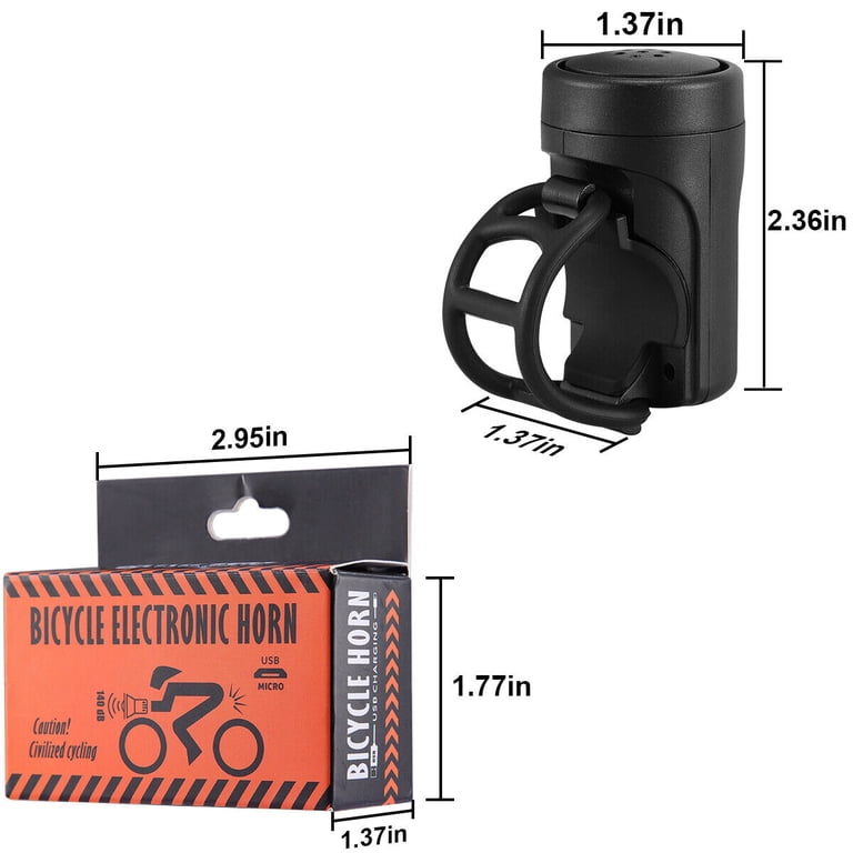 bicycle electric horn Horn, Blue button design for quick and easy horn activation during rides VIVI Bike Bell 90 dB