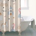 thumbnail image 4 of Minimalist Princess Pattern Shower Curtain 36"x72" ,Bathroom Decorative Shower Curtains Set with 12 Hooks,Modern Waterproof Washable Shower Curtain, 4 of 6