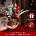 thumbnail image 2 of Árbol de Navidad KPX artificial para mesa, tamaño pequeño, con adornos, 2 of 6