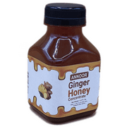 Honey Ginger Syrup by Annoor | 8.5 Oz | NFC | Raw Wildflower Honey and Cold Press Ginger Juice | No Pulp | Use in Tea, Coffee, Cocktail, Water Taste Enhancer, Health Shots, Salad Dressing & Cooking