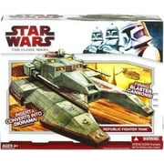 Angle View: Star Wars Vehicles 2009 Republic Fighter Tank [Saber]