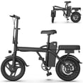 thumbnail image 2 of Electric Bike 500W 48V 9Ah, 14' Mini Ebike for City Commuter, Folding Electric Bicycle for Adult with Two Seats UL2849, 2 of 12