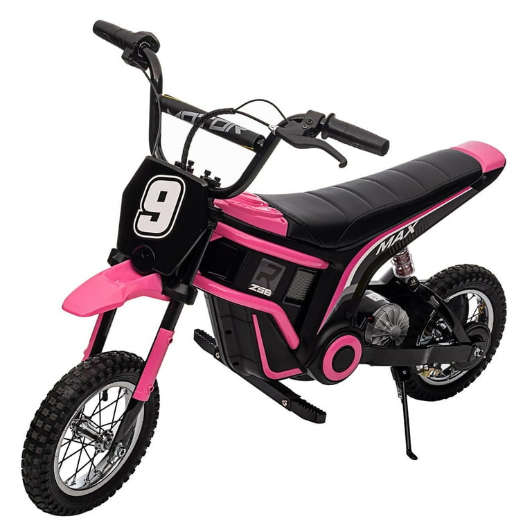 Hetoy 24V 350W Electric Dirt Bike for Kids 8-12, 2-Speed Modes ,Up