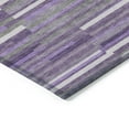 thumbnail image 4 of Addison Rugs Chantille Indoor/Outdoor Transitional Stripes Purple Washable Rectangle Rug, 1'8" x 2'6", 4 of 6