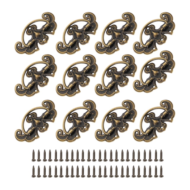 BESTYASH 20Sets Golden Door Pulling Knobs Durable Material with Elegant Retro Style for Drawer Use