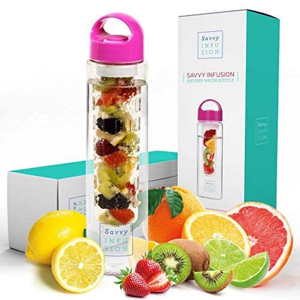 Savvy Outdoors Infusion Water Bottles 24 or 32 Fluid Ounces Fruit