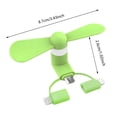 thumbnail image 3 of Leeye Blue Phone Fan, USB Plug-In Portable Mini Fan, Small Cooling Fan for Type-C Phones, Gaming Accessory, 0.13lb, 3 of 3