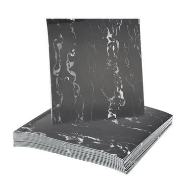 Uxcell 15pcs Peel and Stick Marble Tiles, Waterproof Wall Panel Backsplash, 12"x12" PVC Peel and Stick Shower Tiles for Bathroom, White Crystal Dragon Design