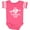 Football Pink and White, variant on Inktastic My First Valentine's Day with White Heart and Arrow Boys or Girls Baby Bodysuit