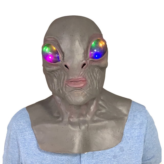Disfraz Mask Alien de látex para cosplay, cara completa, aterrador