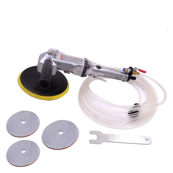Stone Metal Tile Air Polisher Wet Stone Marble Granite7" Hand-Held Pneumatic Water Feed Sand ,High Efficiency