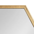 thumbnail image 3 of Kate and Laurel Rhodes Modern Hexagon Wall Mirror, 24" x 36", Gold, Chic Geometric Wall Mirror, 3 of 5
