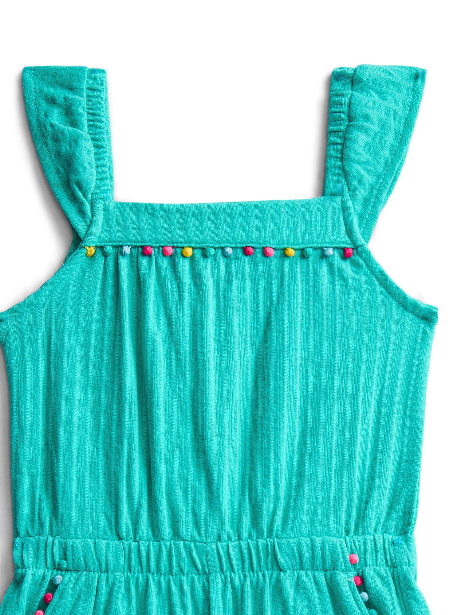 Wonder Nation Toddler Girls Ruffle-Strap Romper, Sizes 12M–5T