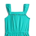 thumbnail image 2 of Wonder Nation Toddler Girls Ruffle-Strap Romper, Sizes 12M–5T, 2 of 3