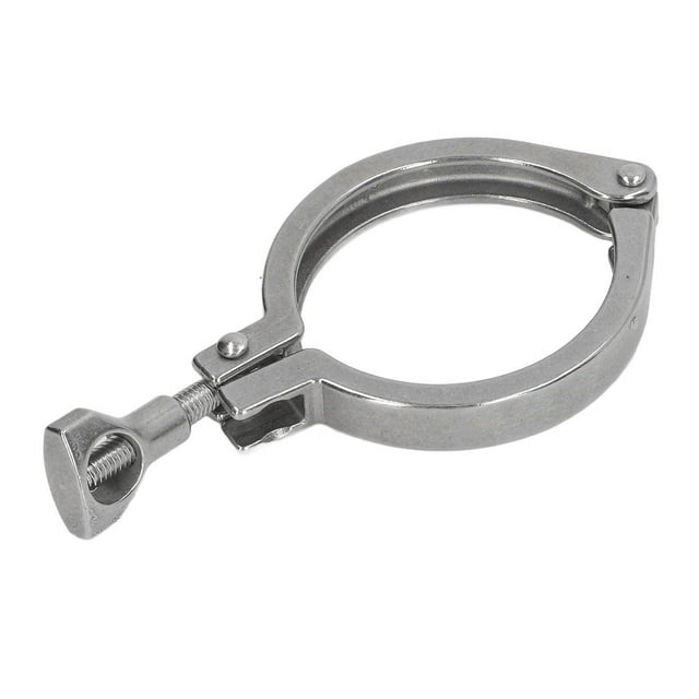 Pince Sanitaire, Précision de la Résistance à la Corrosion Rouille Prévention 304 en Acier Inoxydable Dur Usure Clip Tuyau Robuste avec Écrou d'Aile pour le Type de l'Industrie de l'Énergie 51, Type 57, Type 60, Type