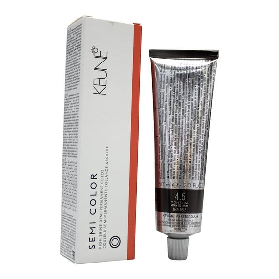 Keune Semi Color 4.6 Demi-Permanent Color Medium Red Brown 2 Oz