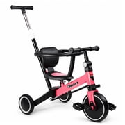 WLRETMCI Toddler Balance Bike for Boys and Girls Age 2 to 5 Years, 12 Inch Kids Training Balance Bicycle with Adjustable Seat and Handlebar, Pink