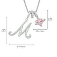 thumbnail image 2 of DAMAI Sliver 3-Layering Initial A-Z Letter Pendant Necklaces, 26 Letters and Hearts Pendant, Personalized Heart Dainty Birthday Necklace Gifts for Women, 2 of 5