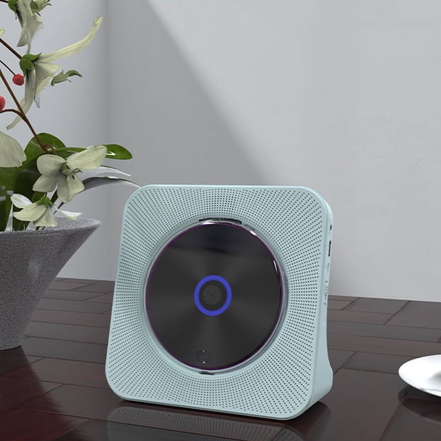 Reproductor de CD Bluetooth, disco de música, álbum, CD, portátil, retro, regalo, reproductor de CD recargable en inglés