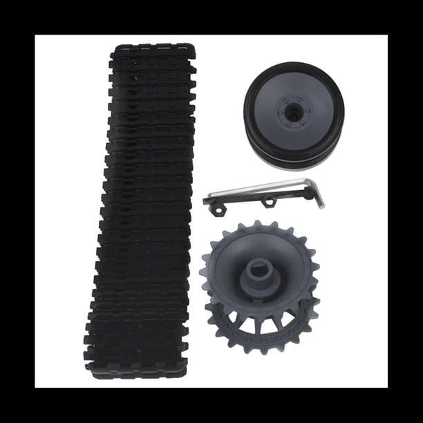 SNT109 Go Kart Karting ATV UTV Pista de Nieve EléCtrica Quitanieves Pistas de Goma Accesorios para Coches de Juguete