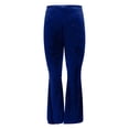 thumbnail image 6 of Velvet Pants Women 2026 Fall Winter Elastic High Waist Flowy Bell Bottom Sparkly Pants Dressy Trousers, 6 of 6